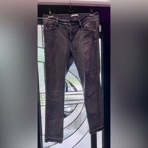 Cambio Pina Jeans with patterned hem-Grey EU44/US14